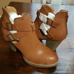 Light Brown Booties Size 9