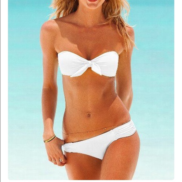 ***RARE*** Victoria Secret Belle Bandeau Top White