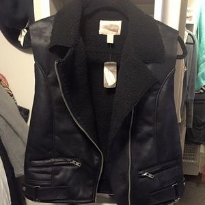 Black Moto vest