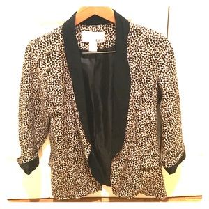bar III Leopard printed blazer