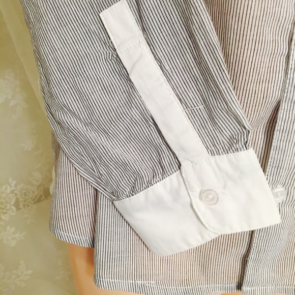 100% cotton striped button down topFINAL CLEARANCE - Picture 3 of 4