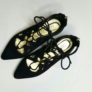 👡Black closed toe flats👡