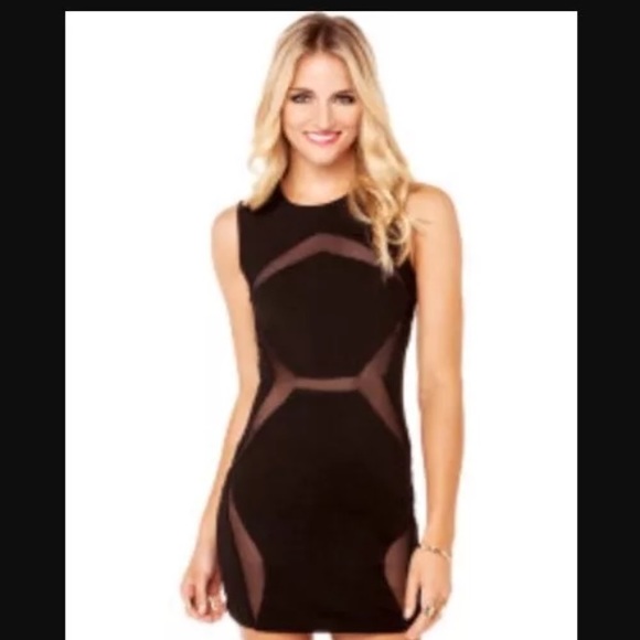 Akira mesh cut out dress