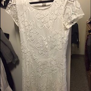 White lace dress