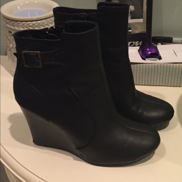 Black ankle boots
