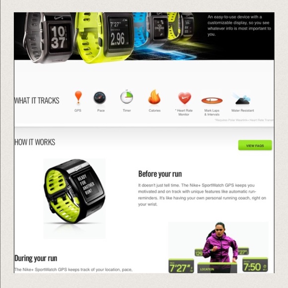 Nike+SportWatch GPS powered by TomTomm-Unisex(Blk) - Picture 3 of 4