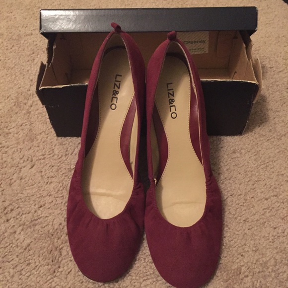 Burgundy Liz & Co Shoes