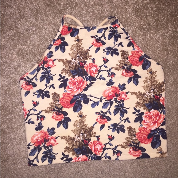 Floral crop top