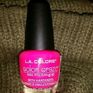 New - Hot Pink Color Craze Nail Polish w/Hardener