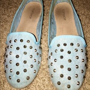 Top shop studded loafers