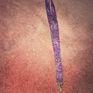 Purple designed lanyard