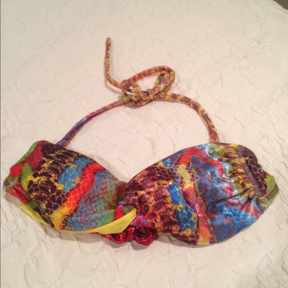 Multi color bikini top  Perla Negra brand - Picture 3 of 3