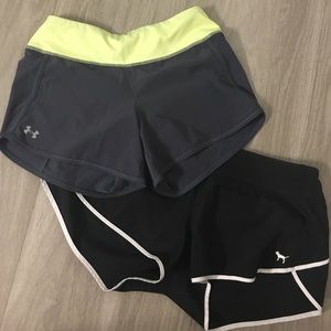 Under armor & Victoria secret work out shorts!!