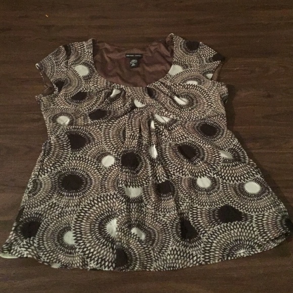 New York & company brown blouse - size XL