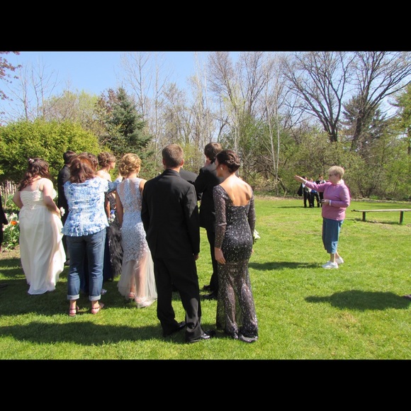 Black sparkly dress w/ underneath slip - Picture 2 of 3