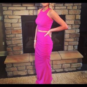 Two piece homecoming/prom dress