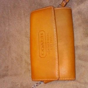 Vintage Brown coach leather wallet