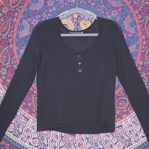 Brandy Melville black Henley
