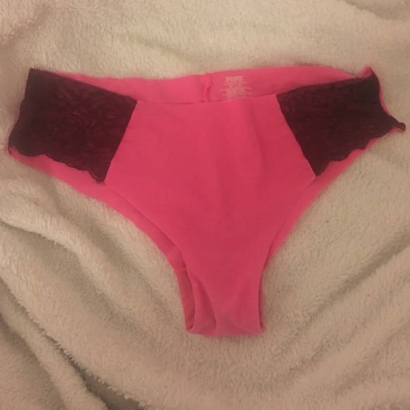 Pink & Maroon Thong - Picture 1 of 3