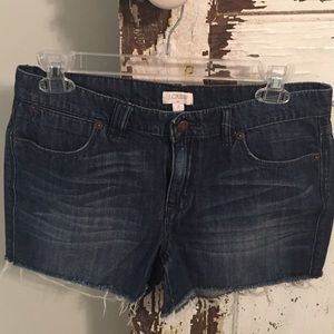 Denim shorts. JCrew. Size 2. Worn once.