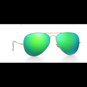 Green Ray Ban Aviators