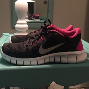 Nike Free Runs. Children's 5.5 fits women's size 7