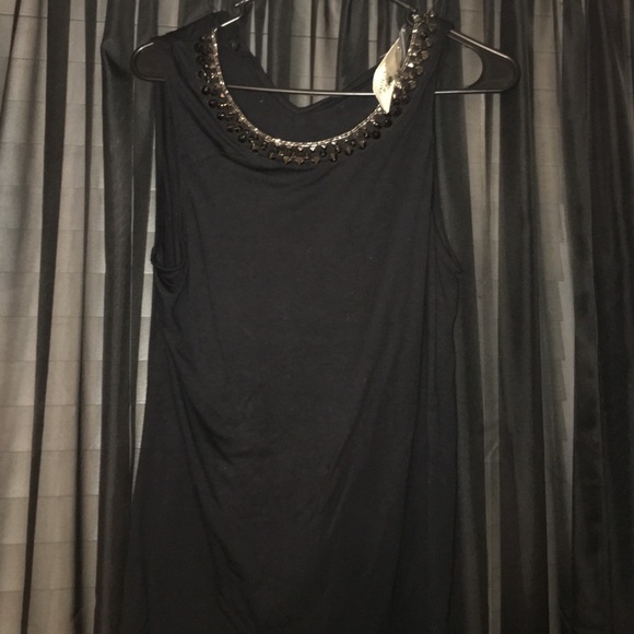 Brand new Forever 21 black studded tank top - Picture 1 of 3