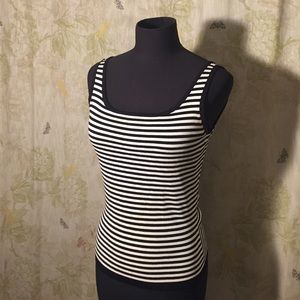 Black & White Striped Tank