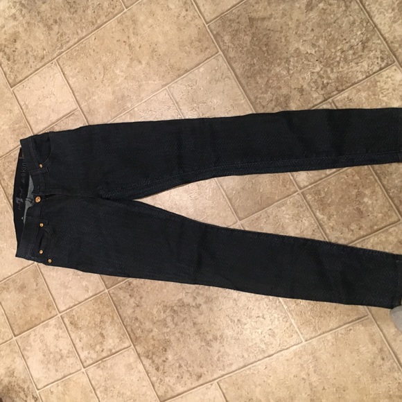74AM Chevron printed skinny jeans in size 26.