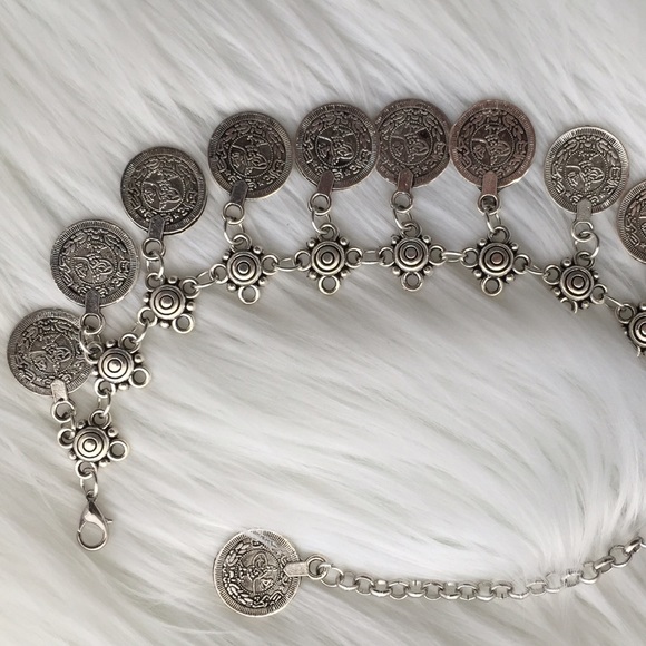 Boho coin Anklet and Bracelet - Picture 3 of 4