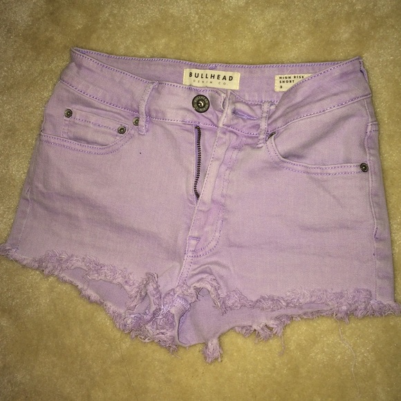 Light Purple High Rise Shorts