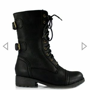 Wild diva timberly combat boots