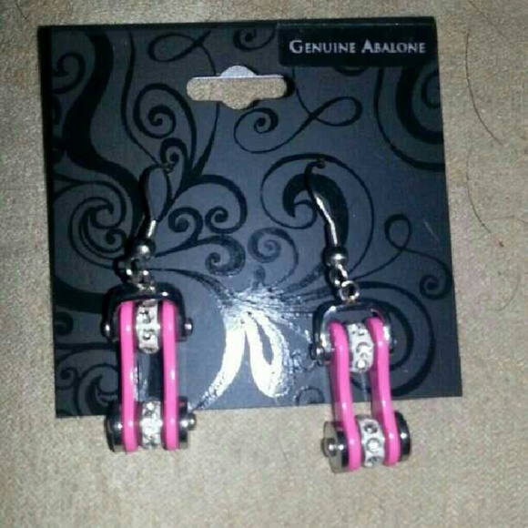 Pink Chain Earrings