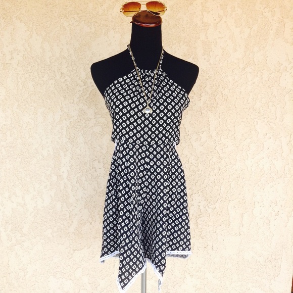 Printed Halter Romper