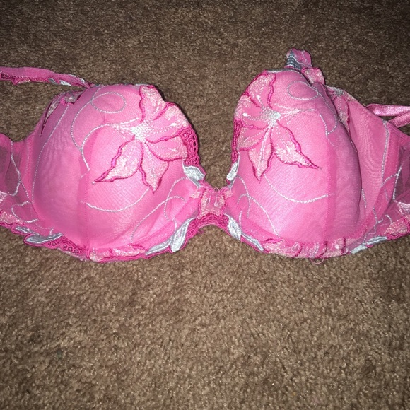 Pink bra
