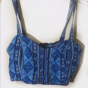 Blue tribal bandeau