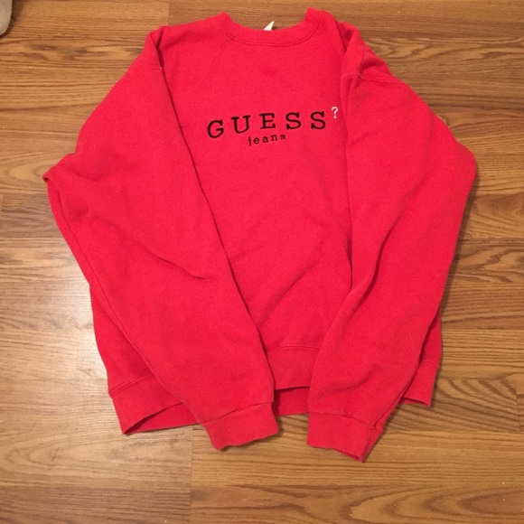 Guess jeans crew neck (red)