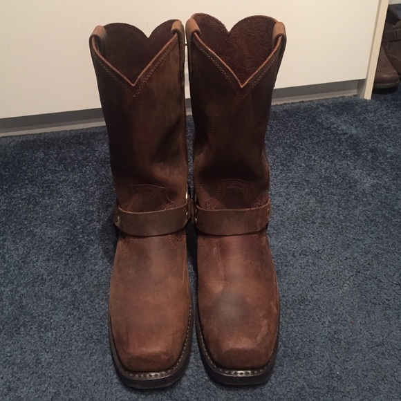 Cody James Men's Leather Harness Boots