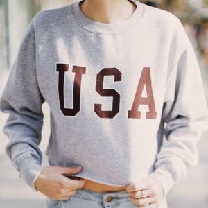 Brandy Melville Cropped Sweatshirt