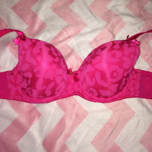 Pink cheetah bra