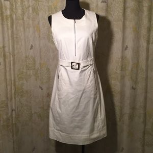 Tory Burch White Buckle Dress