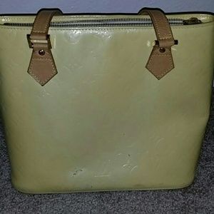 AUTHENTIC LOUIS VUITTON VERNIS HOUSTON YELLOW BAG