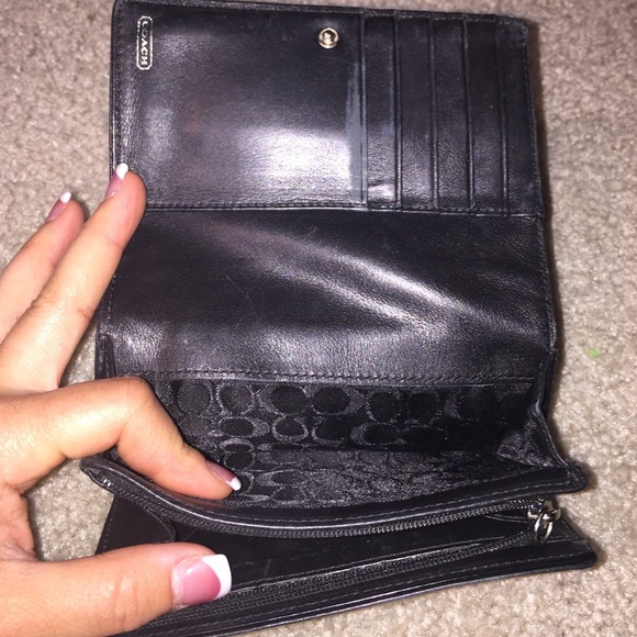 Coach Black Leather Wallet - Picture 3 of 4