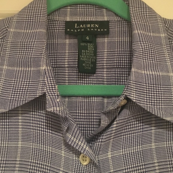 LAUREN Ralph Lauren button up checkered pattern - Picture 2 of 3