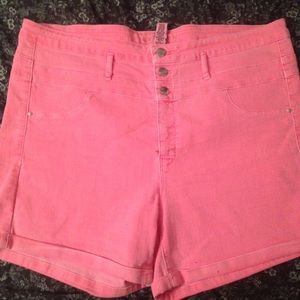 Hot Pink Shorts Charlotte Russe