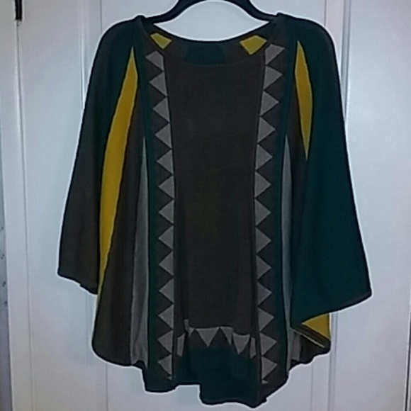 New  poncho style sweater.