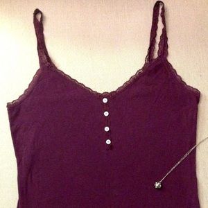 Old Navy Plum Lace Cami