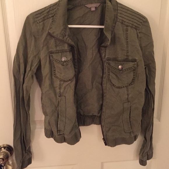 Rubbing green jacket