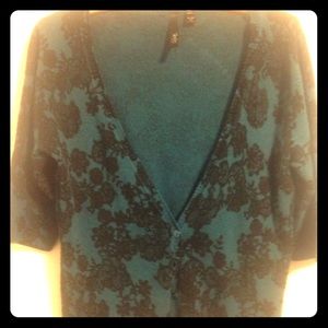 3/4 length button up sweater