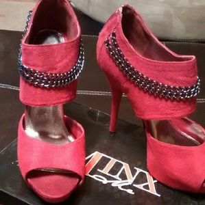 PRICE DROP...Sexy Red Suede Heels